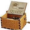 Cuzit Carillon in legno intagliato a manovella, con scritta Queenest Hits Queen BOHEMIAN RHAPSODY, regalo creativo per bambini e amici