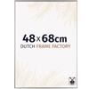 Dutch Frame Factory - Cornice 48x68 cm - Argento Lucente - Cornice per foto in Plastica con vetro plastico Antiriflesso - Cornice portafoto 48x68 cm - Easy