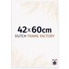 Dutch Frame Factory - Cornice 42x60 cm - Bianco Lucente - Cornice per foto in Plastica con vetro plastico Antiriflesso - Cornice portafoto 42x60 cm - Angers