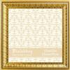 VIOLABBEY Cornice portafoto in oro 25 x 25 cm - Cornice portafoto vintage per parete o decorazione da tavolo, design classico per ufficio e casa, adatta per foto da 10 x 10 pollici.