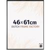 Dutch Frame Factory - Cornice 46x61 cm - Nero Lucente - Cornice per foto in Plastica con vetro plastico Antiriflesso - Cornice portafoto 46x61 cm - Easy