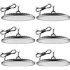 Litglobe Faretto LED UFO 200W 6 Pezzi,6500K Bianco Freddo UFO Lampada da Officina Industriale,20000LM Super Luminose LED Industriale Faretto,IP65 Impermeabile Lampada da Garage per Fabbrica Officina Fienile