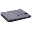 YnM Copripiumino in cotone per coperte ponderate (grigio scuro, 122 cm x 183 cm)
