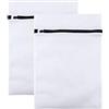 Taope Sacchetti Lavatrice, TAOPE 2 PACK Sacchetti Rete da Biancheria con Zip 40*50cm, Borse per Bucato, Sacca/Borsa della Lavanderia per Bucato Vestiti Delicati di Bambini Adulti Intimi Lingerie Reggiseno