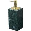 AMEEDA Set di Accessori per Il Bagno Set da Bagno in Marmo Naturale Verde Scuro, Vassoio di Lusso Leggero, portaspazzolino, Dispenser di Sapone(Soap Dispenser A)