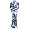 LANLONG Vaso in porcellana cinese blu e bianco vaso decorativo fatto a mano Soggiorno, decorazione della casa, ufficio, ornamenti (33 cm)
