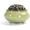 Holzsammlung Holz sammlung Bruciatore per Porta Incenso, Diffusore di Incenso, Bruciatore di Incenso in Ceramica Portatile con Bastone in Ottone Incenso Calabash per Yoga Ufficio, Creative Arredamento Idea Regalo