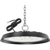 Jefedana 200W Illuminazione LED Garage, 20000LM 6500K UFO Illuminazione da Soffitto Lampada con Cina, Bianco Freddo Proiettore LED Interno, 216 LED IP65 Impermeabile Luce da Soffitto per Garage Magazzino