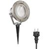 ledscom.de Faretto da giardino a LED BULA con picchetto a terra per uso esterno, acciaio inox, incl. lampada GX53 10.063W 1038lm 120° bianco caldo