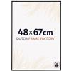 Dutch Frame Factory - Cornice 48x67 cm - Nero Opaco - Cornice per foto in Plastica con vetro plastico Antiriflesso - Cornice portafoto 48x67 cm - Easy