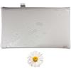 Baldiflex Emporio Cuscino Memory Foam Ergonomico Saponetta, Fodera Camomilla Rilassante, Sfoderabile e Lavabile, Misura 40x70 cm Alto 12.5 cm, Anticervicale