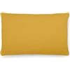 PinkZebra Federa per cuscino in mussola biologica, 40 x 80 cm, per bambini e adulti, morbida, certificata GOTS, Made in EU, con chiusura lampo, colore giallo
