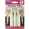PME FP302 Coni Porta Fiori per Cake Design, Plastica, Bianco, 1.4 x 1.4 x 70 cm, 6 unità