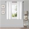 Superior Tende oscuranti, camera da letto, accenti per finestre del soggiorno, blocco solare, termiche, classiche moderne, collezione solida, set di 2 pannelli, tasca per asta, 66 x 160 cm, bianco
