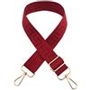 YKAFADE Boho Tracolla regolabile per borse - 72 - 130 cm di ricambio con moschettone oro 3,8 cm di larghezza, tracolla per uomo e donna, accessorio fai da te per borsa, rosso