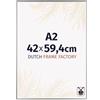 Dutch Frame Factory - Cornice 42x59,4 cm - Argento Lucente - Cornice per foto in Plastica con vetro plastico Antiriflesso - Cornice portafoto 42x59,4 cm - Easy
