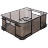 keeeper Scatola da Trasporto con Maniglie, Euro-Box L, 43 x 35 x 17,5 cm, Bruno, grigio cristallo (trasparente)