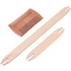 NBEADS Tessitura Telaio Telaio, Kit di Strumenti per Tessitura Include 2 Telaio per Maglieria in Legno e 1 Accessori per Macchine per Telaio A Pettine in Legno per Artigianato Fai-da-Te Colore Misto