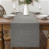 ARVOV Runner da tavolo primaverile moderno, lavabile, effetto lino, impermeabile, per sala da pranzo, feste, vacanze, decorazione, colore: grigio, 40 x 140 cm