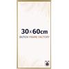 Dutch Frame Factory - Cornice 30x60 cm - Oro - Cornice per foto in Plastica con vetro plastico Antiriflesso - Cornice portafoto 30x60 cm - Easy
