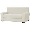 EBETA 2-Pezzi Copridivano Copripoltrona Jacquard, Fodere copridivano coprisedia, Elasticizzato Sofa Cover Coprisofà, Poltrona 2 Posto (Bianco Avorio, 145-185 cm)