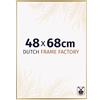Dutch Frame Factory - Cornice 48x68 cm - Oro - Cornice per foto in Plastica con vetro plastico Antiriflesso - Cornice portafoto 48x68 cm - Easy