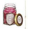 The concept factory - Candela profumata in vasetto con gioielli a sorpresa, fragola dolce