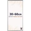 Dutch Frame Factory - Cornice 30x60 cm - Argento Lucente - Cornice per foto in Plastica con vetro plastico Antiriflesso - Cornice portafoto 30x60 cm - Easy