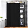 Generic Tende Personalizzate per armadi, Tende Corte da Cucina, Tende Antipolvere per armadi, scarpiere-Black- W80cmxH180cm