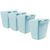 Rikyo Confezione da 4 portabicchieri da appendere, per carrelli, accessori per carrelli, 4,75 x 10 cm, contenitori da appendere per matite, contenitori per piante, portapenne (blu)