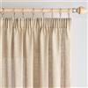 Woaboy Tende per Interni Lino con Fettuccia Tende Moderne Traslucido Decorative per Soggiorno Camera da Letto Finestra 2 Pezzi 140x270cm Beige