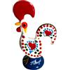 Generic Galo De Barcelos del Portogallo, gallo in arte popolare portoghese dipinto a mano in argilla policroma - simbolo di buona fortuna e prosperità - souvenir dal Portogallo (6,5 cm o 2,5 pollici di