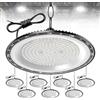 Hondony 8Pack 200W Faretto LED UFO, 20000LM lampada led illuminazione industriale Impermeabile IP65 6500K Bianco Freddo per Garage, Officina, Fabbrica, Corridoio, Parcheggio, Stadio coperto