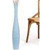 Leewadee Vaso da Terra Grande Alto 65 cm - Vaso Blu Legno di Mango Fatto a Mano da Interno Erbe della Pampa