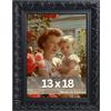 Victor Rubens Cornice portafoto, 13 x 18 cm, nero, telaio: 30 x 20 mm, con vero vetro, stile barocco vintage