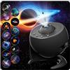 FlyEagle Proiettore Stelle Soffitto, Planetario Proiettore 13 In 1, Luce Notturna Con Timer, Stelle Luminose Cameretta, Rotazione A 360°, Planetario Bambini Adulti, Nero
