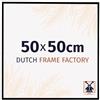 Dutch Frame Factory - Cornice 50x50 cm - Nero Opaco - Cornice per foto in Plastica con vetro plastico Antiriflesso - Cornice portafoto 50x50 cm - Easy