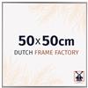 Dutch Frame Factory - Cornice 50x50 cm - Argento Lucente - Cornice per foto in Plastica con vetro plastico Antiriflesso - Cornice portafoto 50x50 cm - Easy