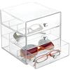 InterDesign - Cassettiera Trasparente, 2 cassetti x 3 vani
