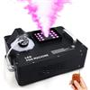 Ridgeyard Macchina per nebbia da 1500 Watt, 3 in 1 24 RGB effetto luce LED nebbia, con professionale da 1500W con DMX e telecomando, per Halloween, Natale, feste di nozze e spettacoli sul palcoscenico