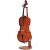 Musbeat Supporto per Violoncello, Supporto per Violoncello in Legno con Portaarco - Fatto a Mano, in Legno di Mogano per Casa e Studio Esposizione Violoncelli 4/4, 3/4, 1/2, 1/4, 7/8, 1/8