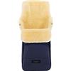 CHRIST Sacco per passeggino AROSA in pelle di agnello medicale di WERNER CHRIST BABY - Morbido sacco per buggy, come materassino per fasciatoio, inserto - colore navy blu