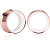Vankula Dilatatori per lobi dell'orecchio, dilatatori a doppia svasatura, in acciaio inox, per donne e uomini, da 6 mm a 25 mm, 19mm(3/4), Metallo