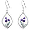 VONALA Orecchini a Fiore per Donne 925 Argento Sterling Rosa/Loto/Cardo Scozzese/Tulipано/Lillа/Fungo/Ananas Orecchini Pendenti a Goccia Gioielli a Fiore Regali per Donne e Ragazze Regali di