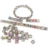 MURYE 100 ciondoli modulari italiani intercambiabili in acciaio inox per braccialetti unici, componenti di gioielli italiani