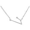 Clearine Costellazione Collana Donna Argento Delicato Zirconia Cubica Oroscopo Zodiacale Speciale Ciondolo trasparente