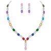 Clearine Donna Parure Gioielli-Collana Orecchini Elegante Delicato Zirconia cubica Infinito Y-Forma Collana Ciondolare Set