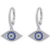 VONALA Leverback, orecchini in argento sterling 925, opalo/fiore, trifoglio, acchiappasogni, larimar, spada, orecchini a goccia, gioielli regalo per donne, 25.3 Millimeter, Argento sterling, Zirconia