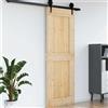Vidaxl Porta NARVIK Naturale 80 x 210 cm Legno di pino solido