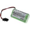 vhbw batteria sostituisce Visonic GP230AAH4YMX, GP130AAM4YMX, 99-301712, 103-303707 per sistema d'allarme (2000mAh, 4,8V, NiMH)